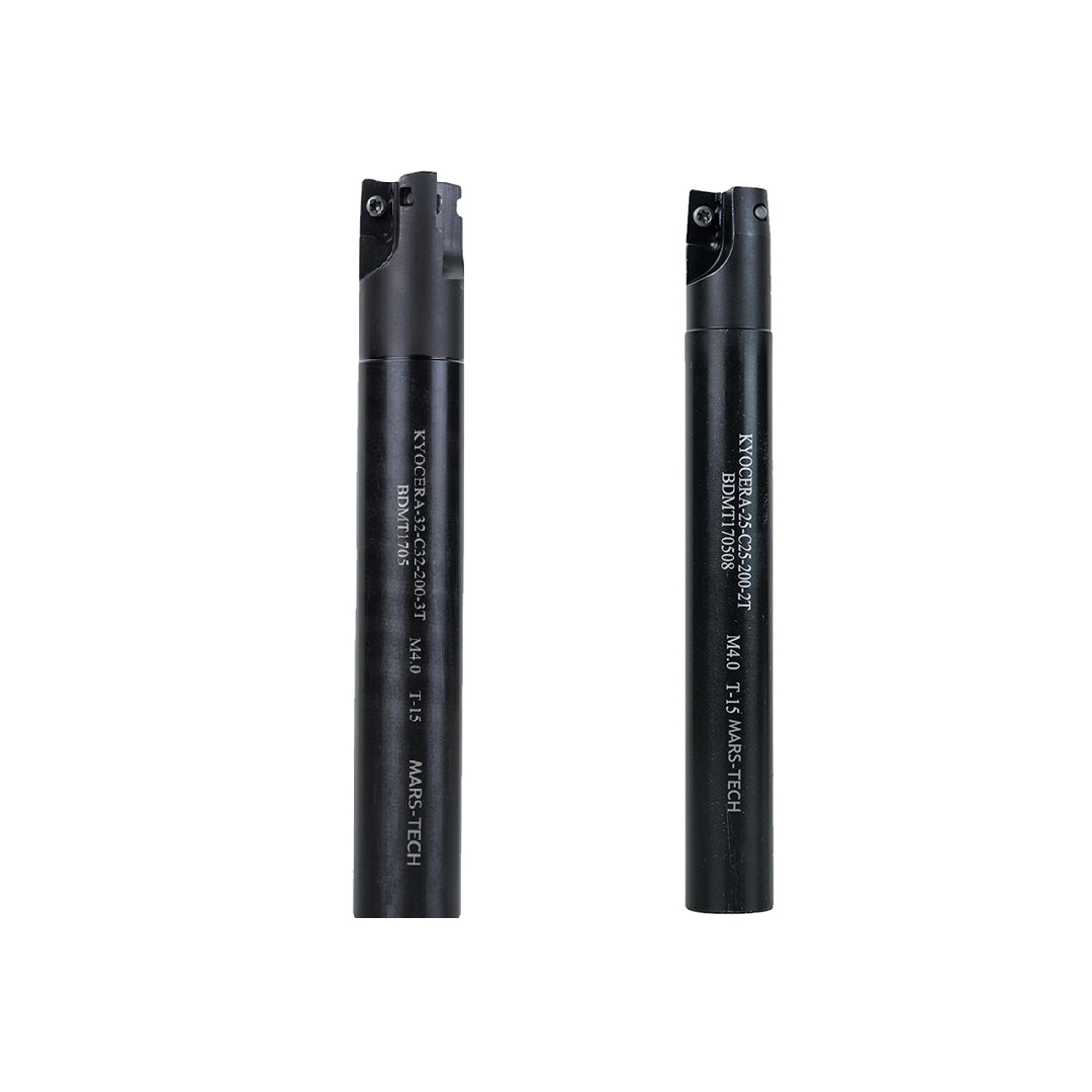 Two black cylindrical products