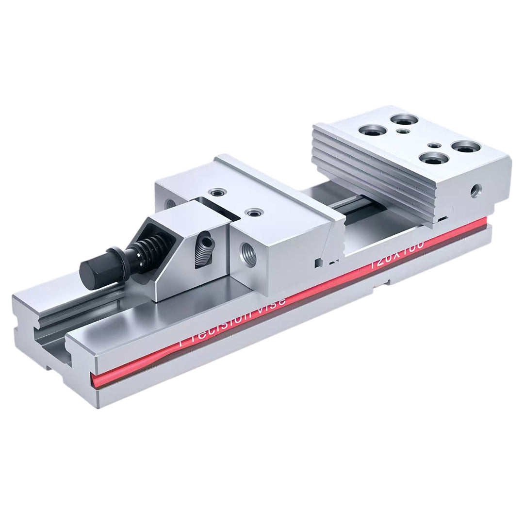 Metal tool with a red strip