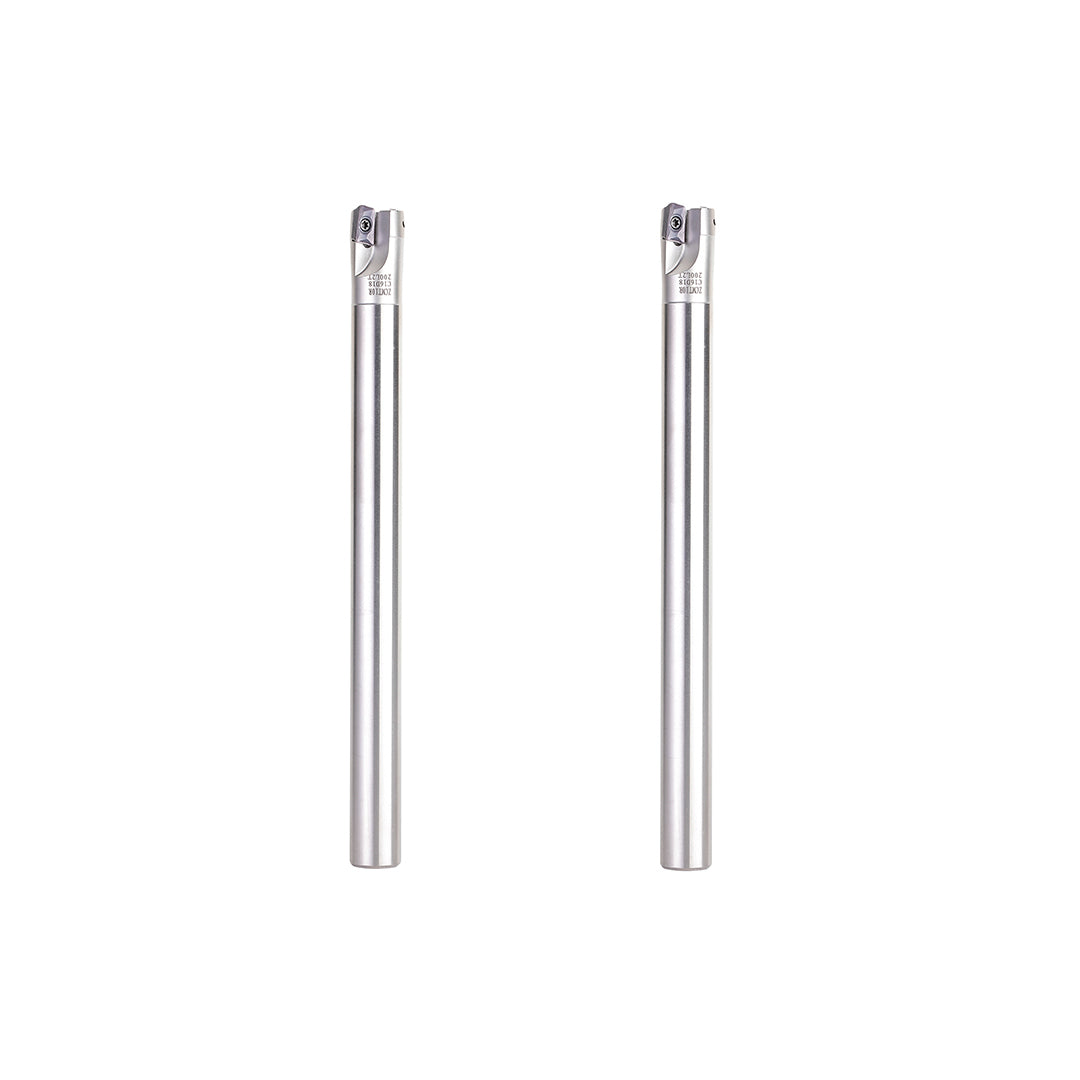 Two silver metal rods