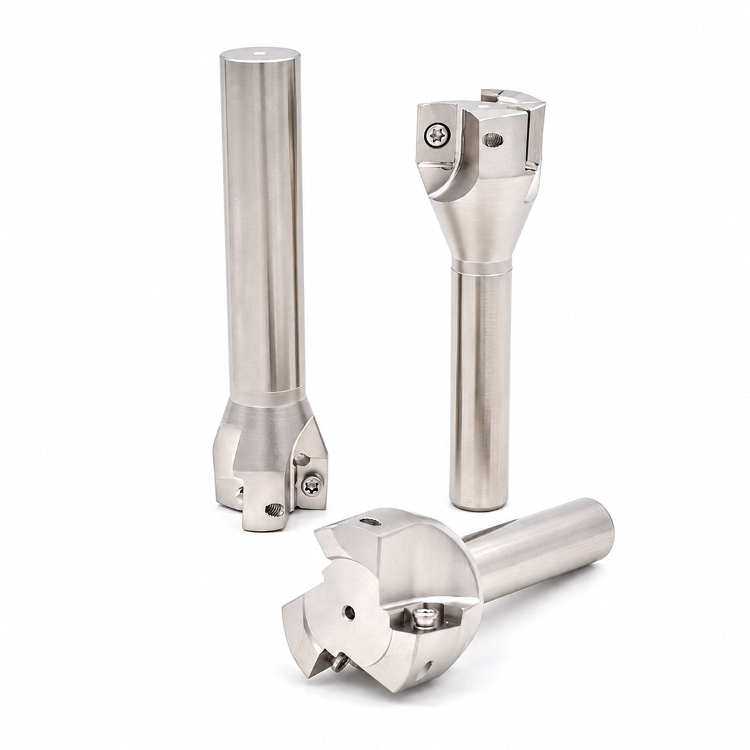 Indexable carbide face mill cutter set