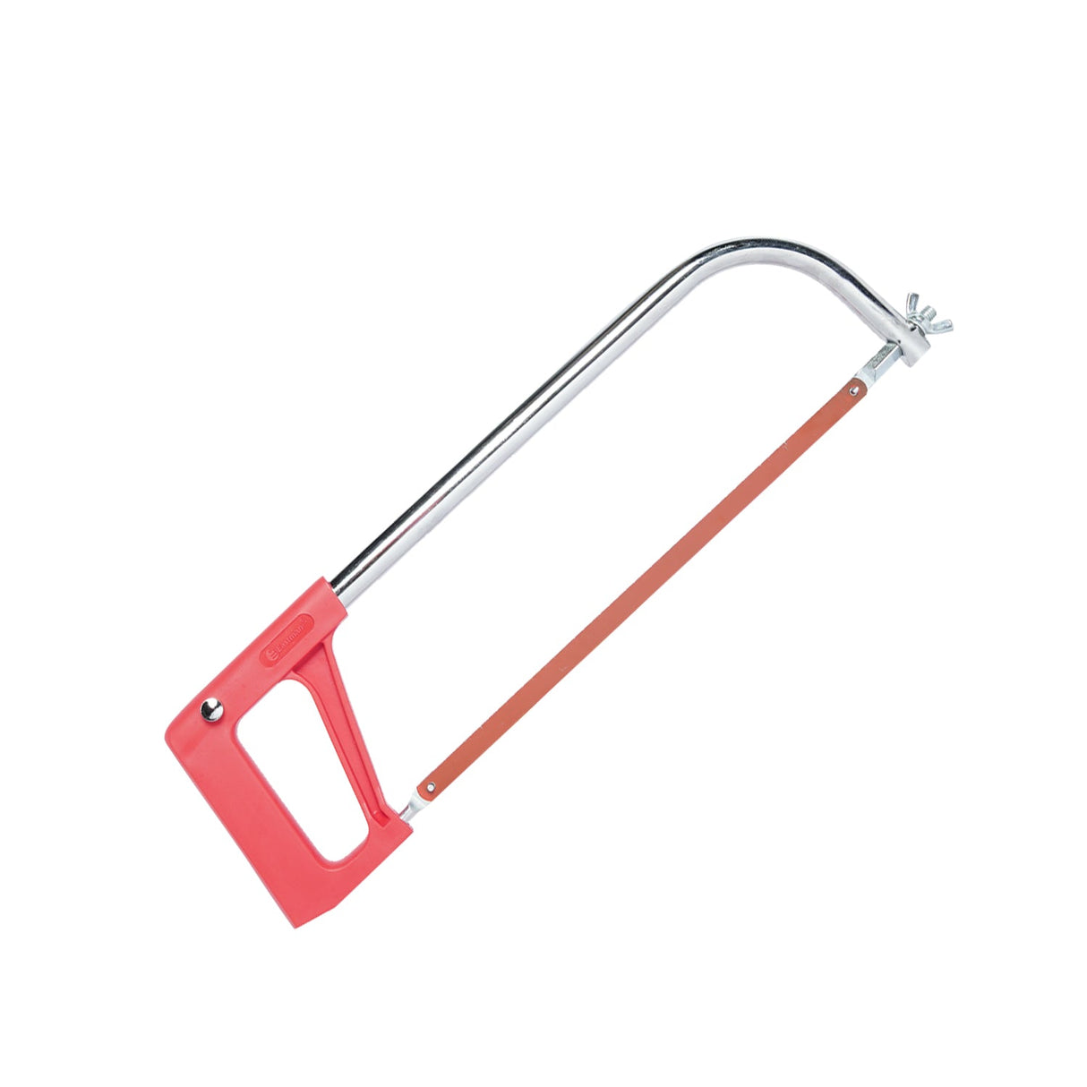 Hacksaw with red grip
