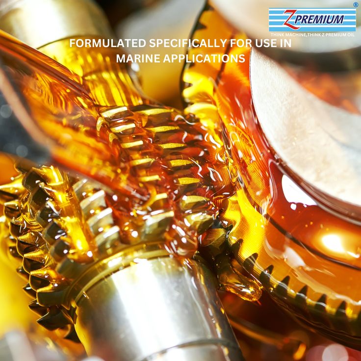 Marine engine oil with Z Premium branding
