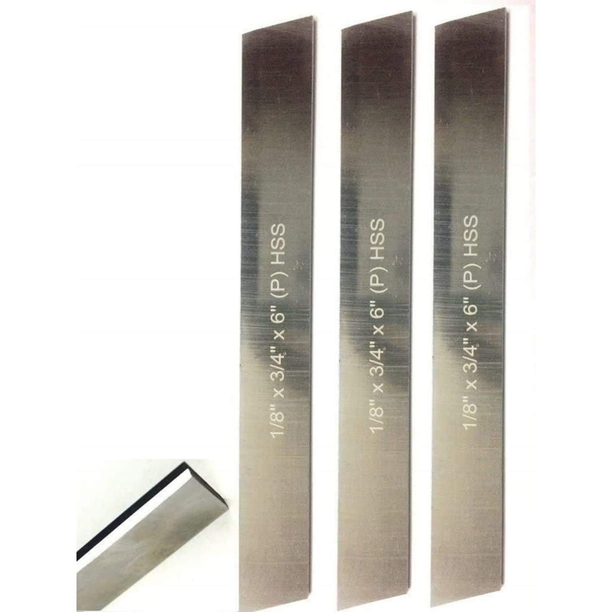 Three HSS lathe tool bits