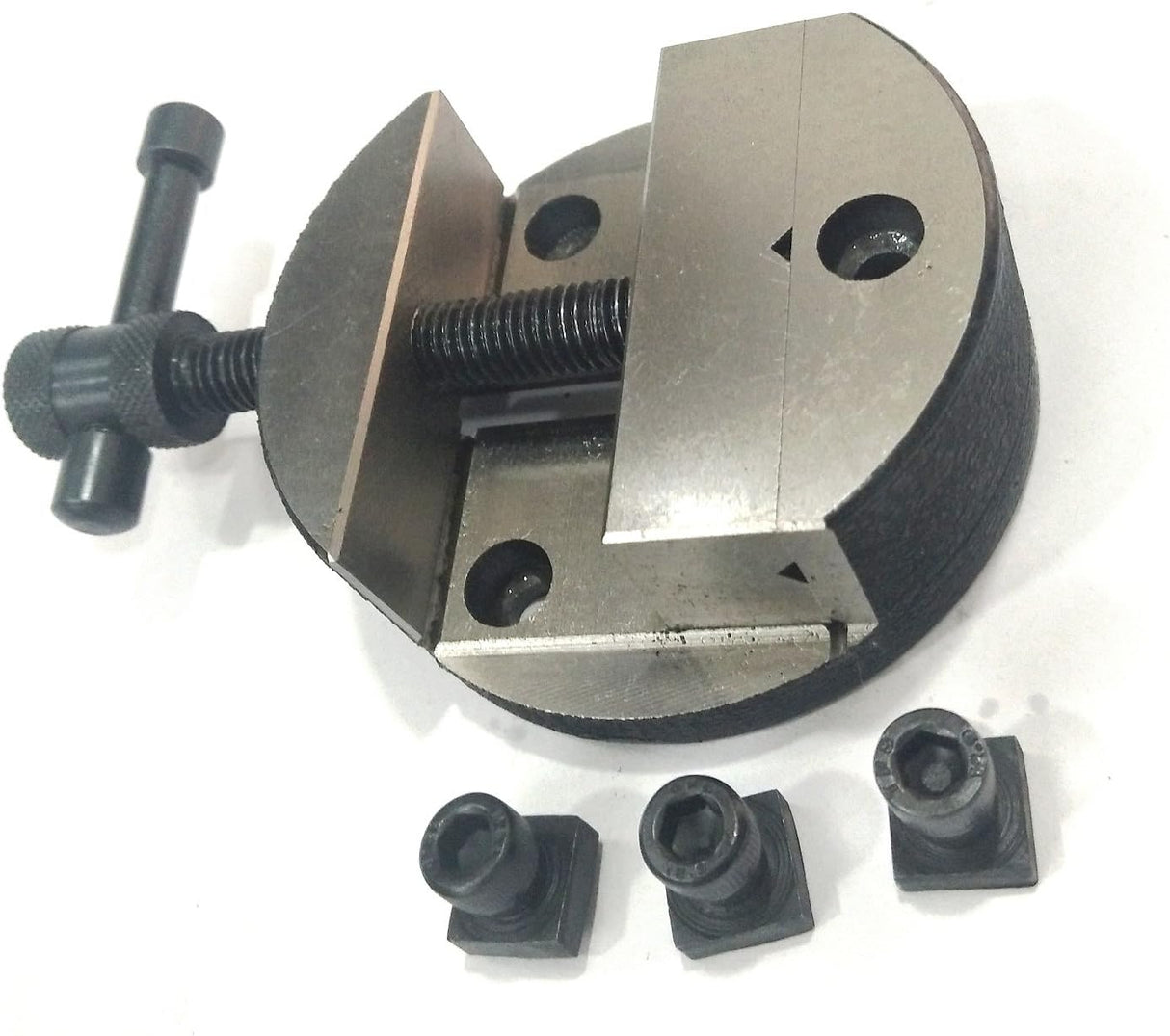 Milling Indexing 4"/100 mm Rotary Table Horizontal Vertical with Suitable Round Vices & Clamp Kits
