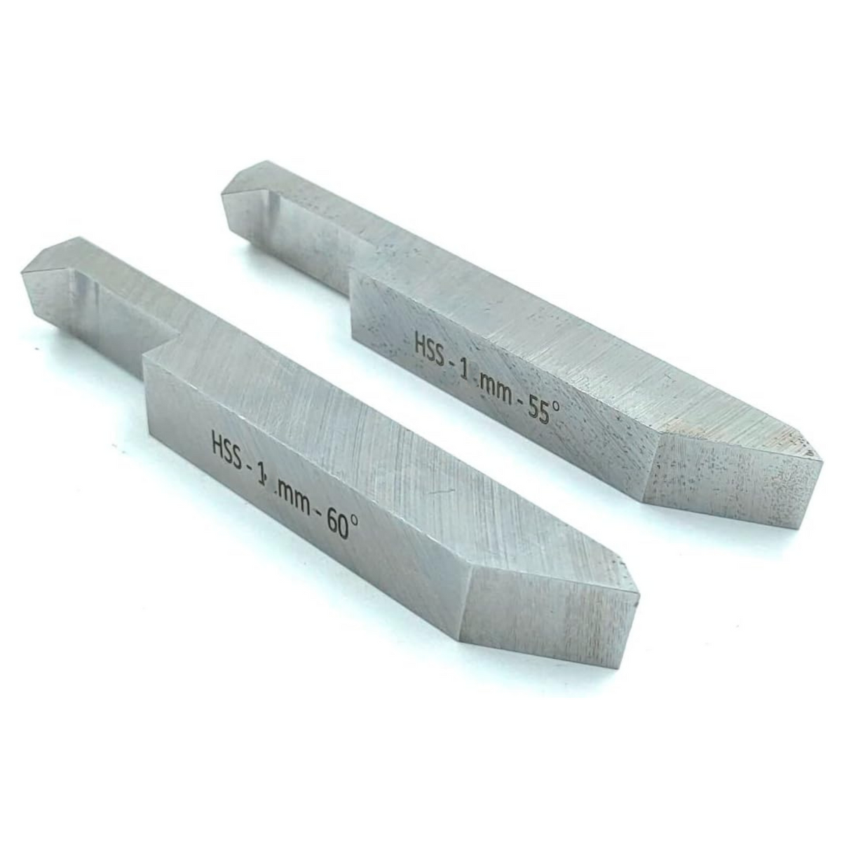Two HSS lathe threading tools