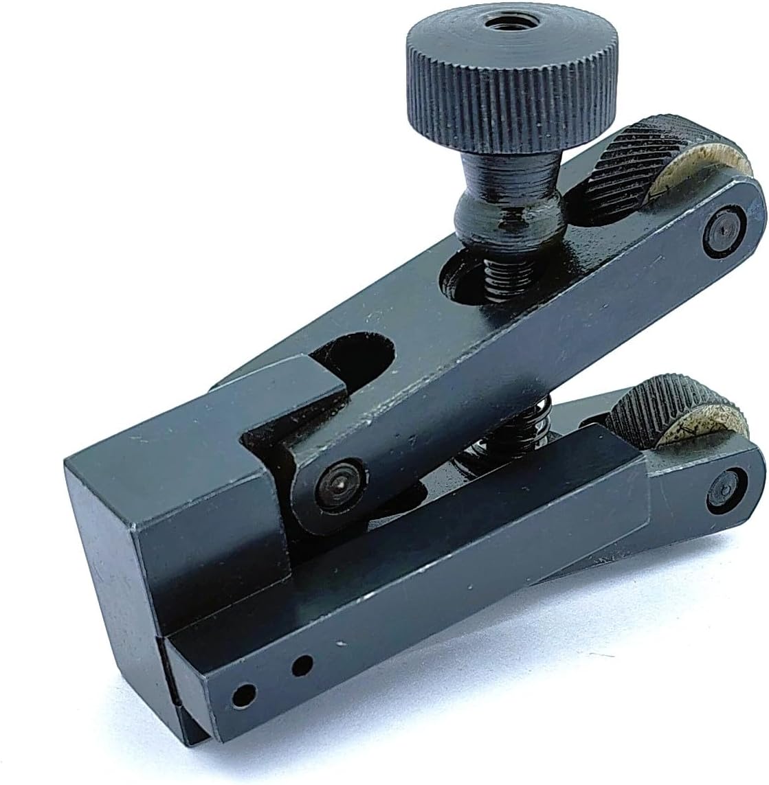 Industrial clamp type knurling tool for metalworking lathes