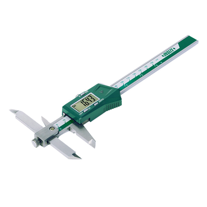 Digital tube thickness caliper tool