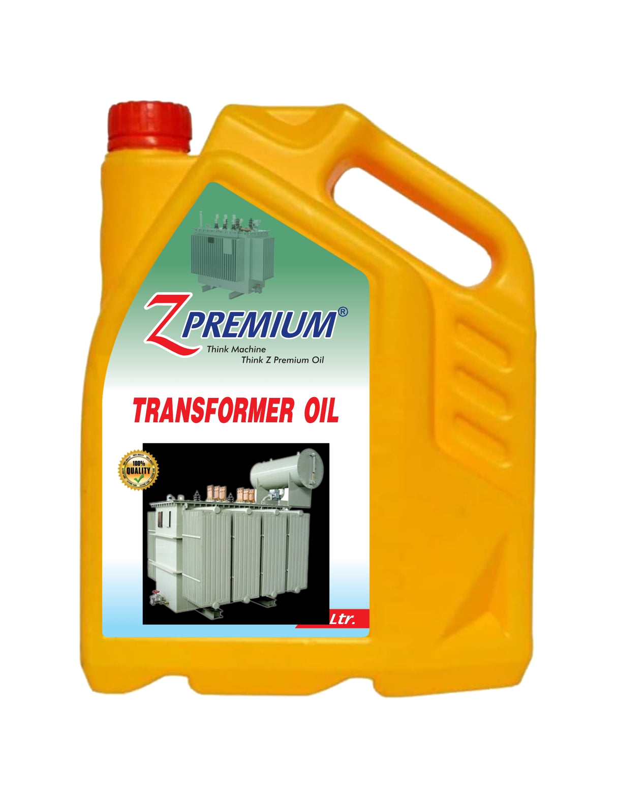 Yellow container of Z Premium Transformer Oil