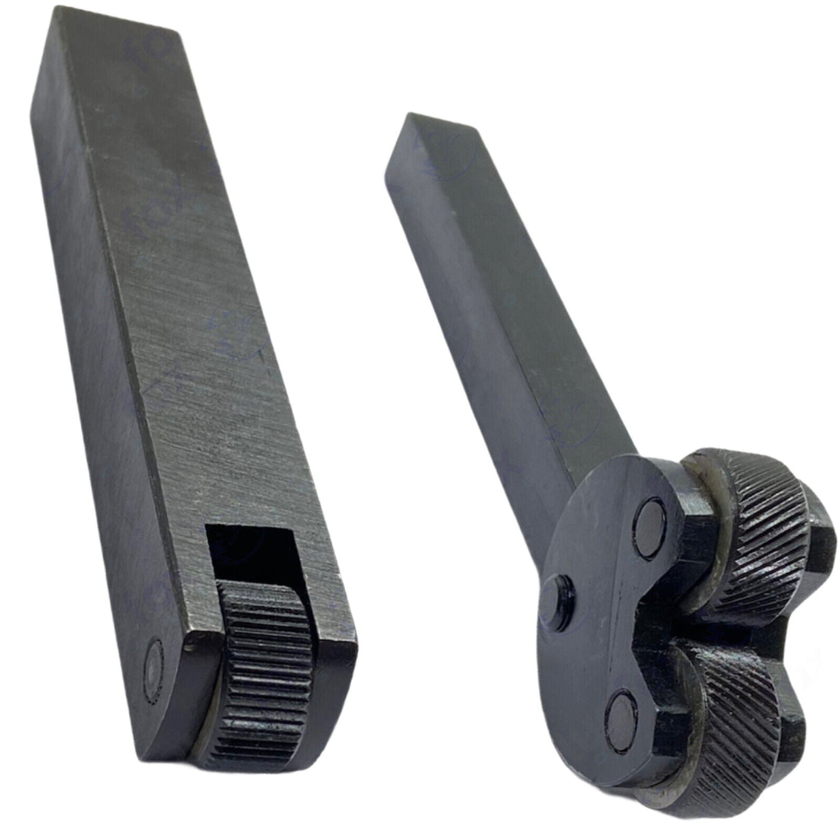 two metal knurling tools