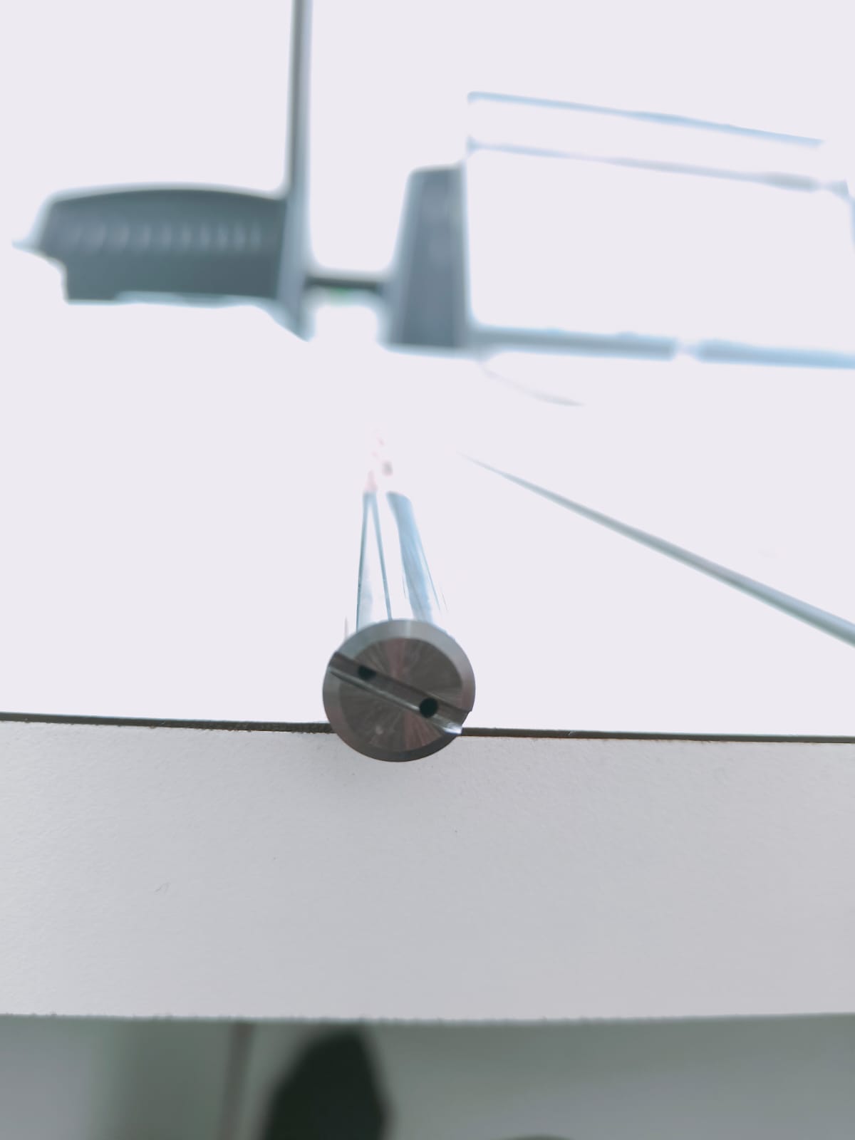 screwdriver inserted