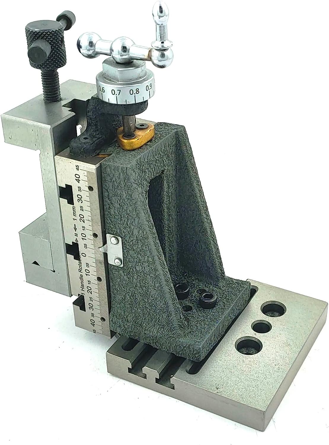 Mini Vertical Milling Slide with 2"/ 50 mm Mini Steel Vice & Base Mounting Plate - Direct Mounting on 7 x 14 Mini Lathe Machine