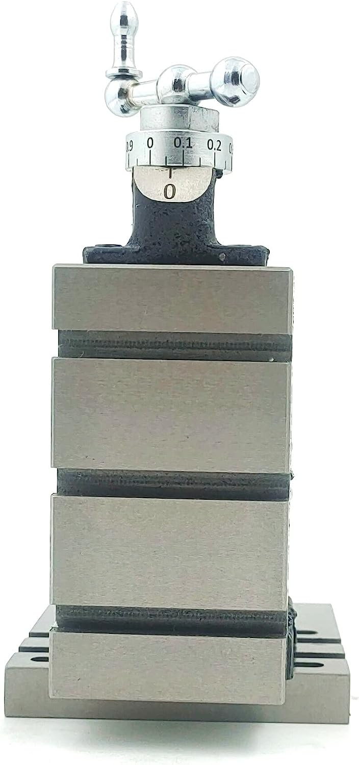 Mini Vertical Milling Slide with 2"/ 50 mm Mini Steel Vice & Base Mounting Plate - Direct Mounting on 7 x 14 Mini Lathe Machine