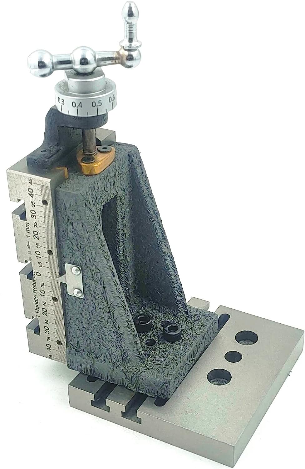 Mini Vertical Milling Slide with 2"/ 50 mm Mini Steel Vice & Base Mounting Plate - Direct Mounting on 7 x 14 Mini Lathe Machine