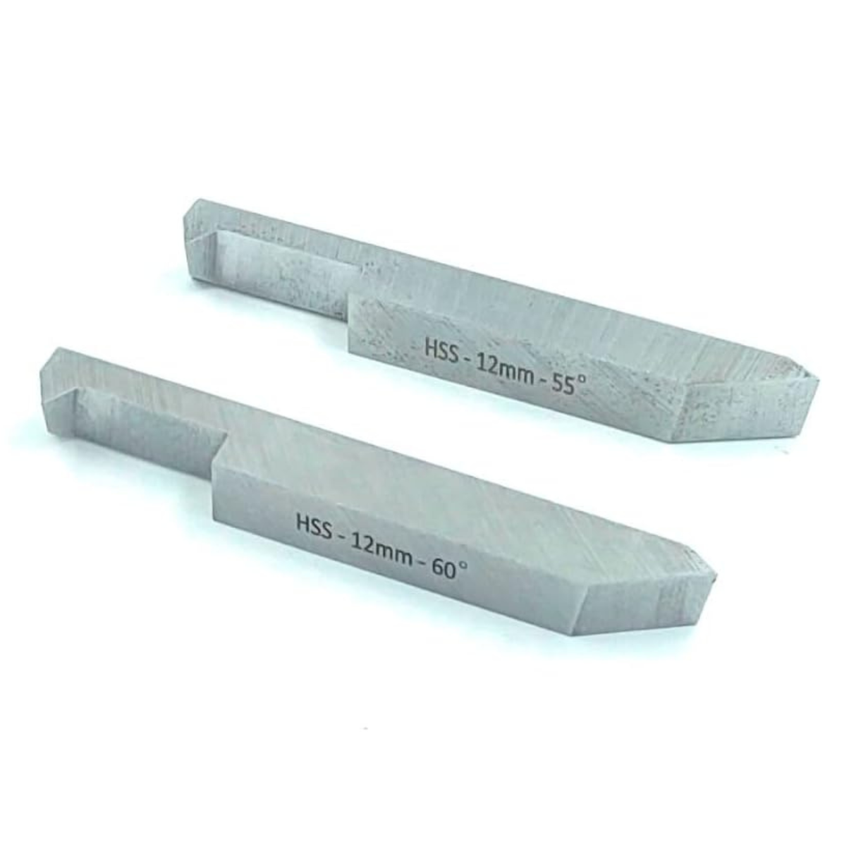 Two HSS lathe threading tools