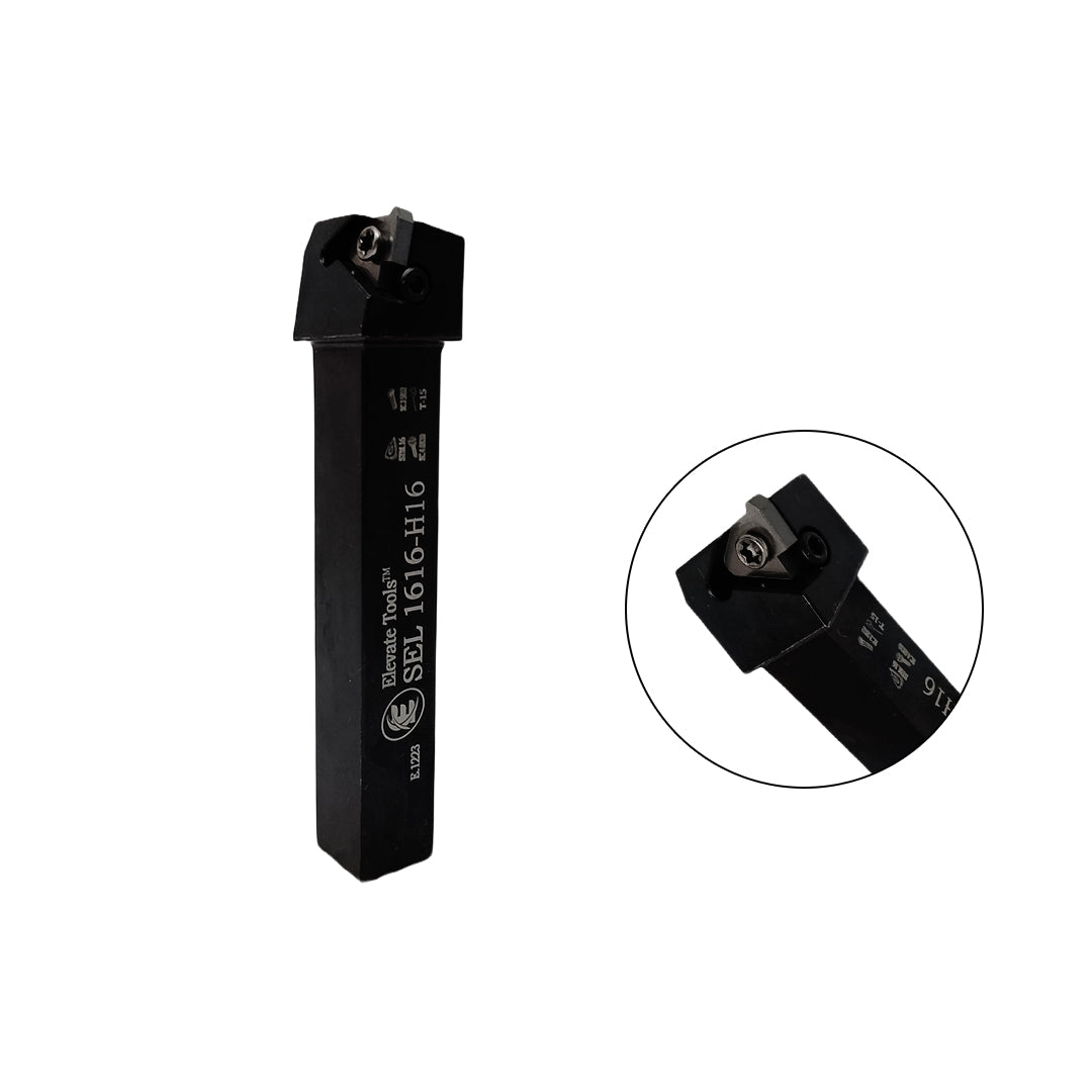 Black metal lathe tool