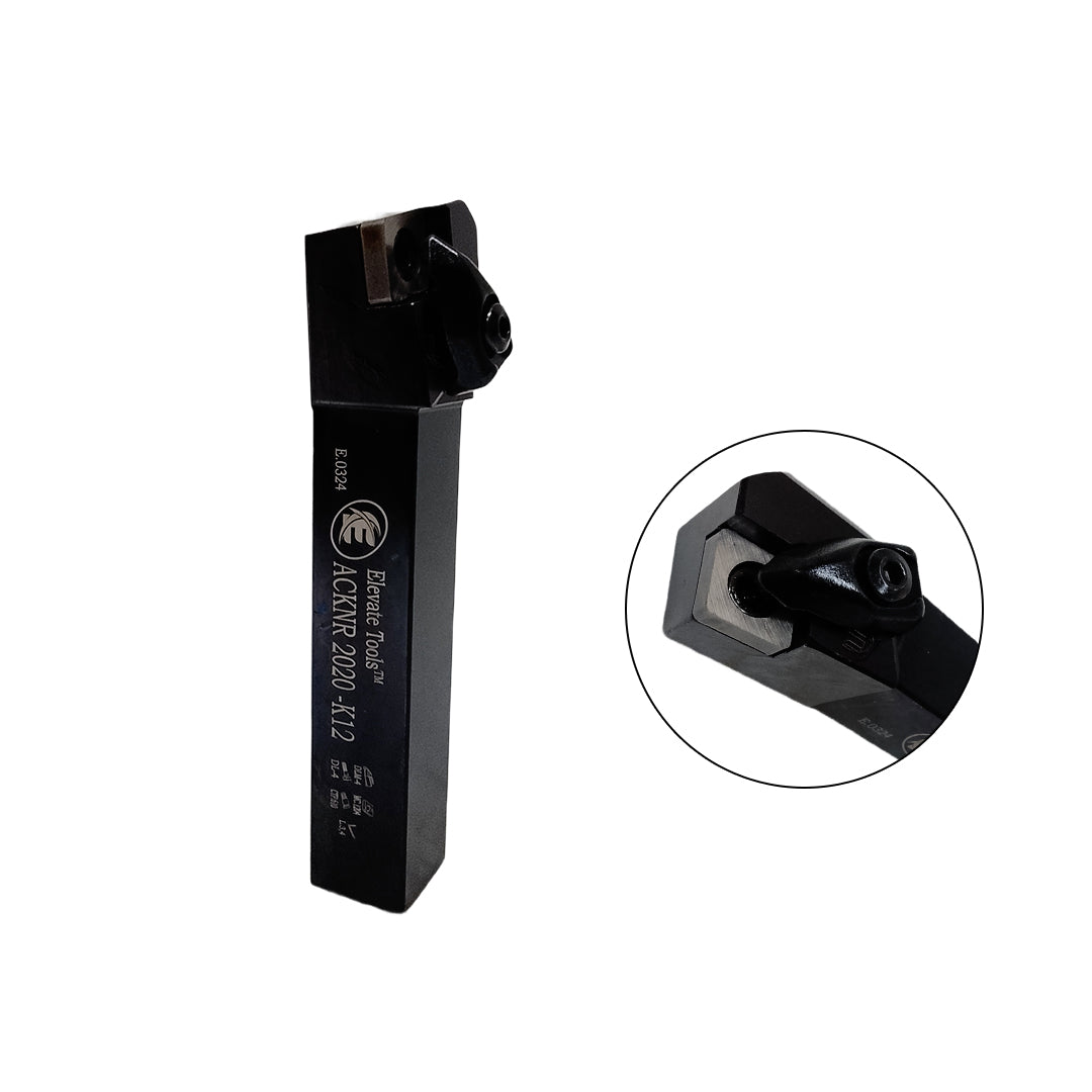 Black metal lathe tool holder