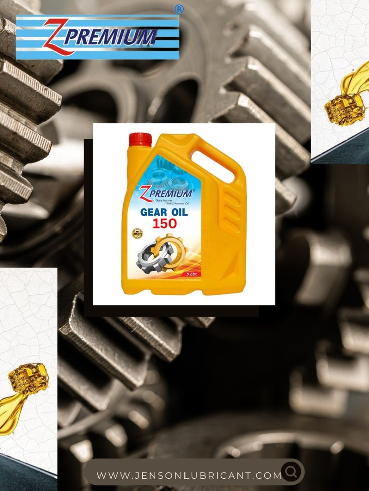 Z Premium gear oil container with gears