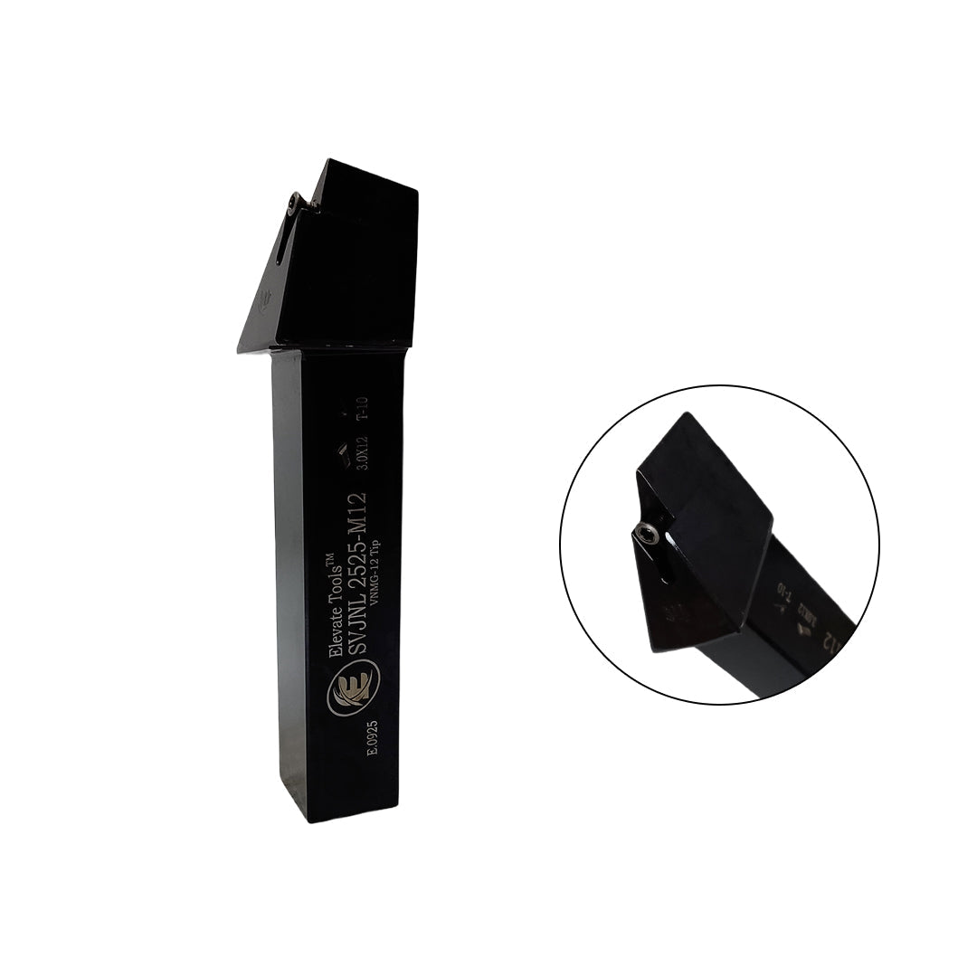 Black metal lathe tool