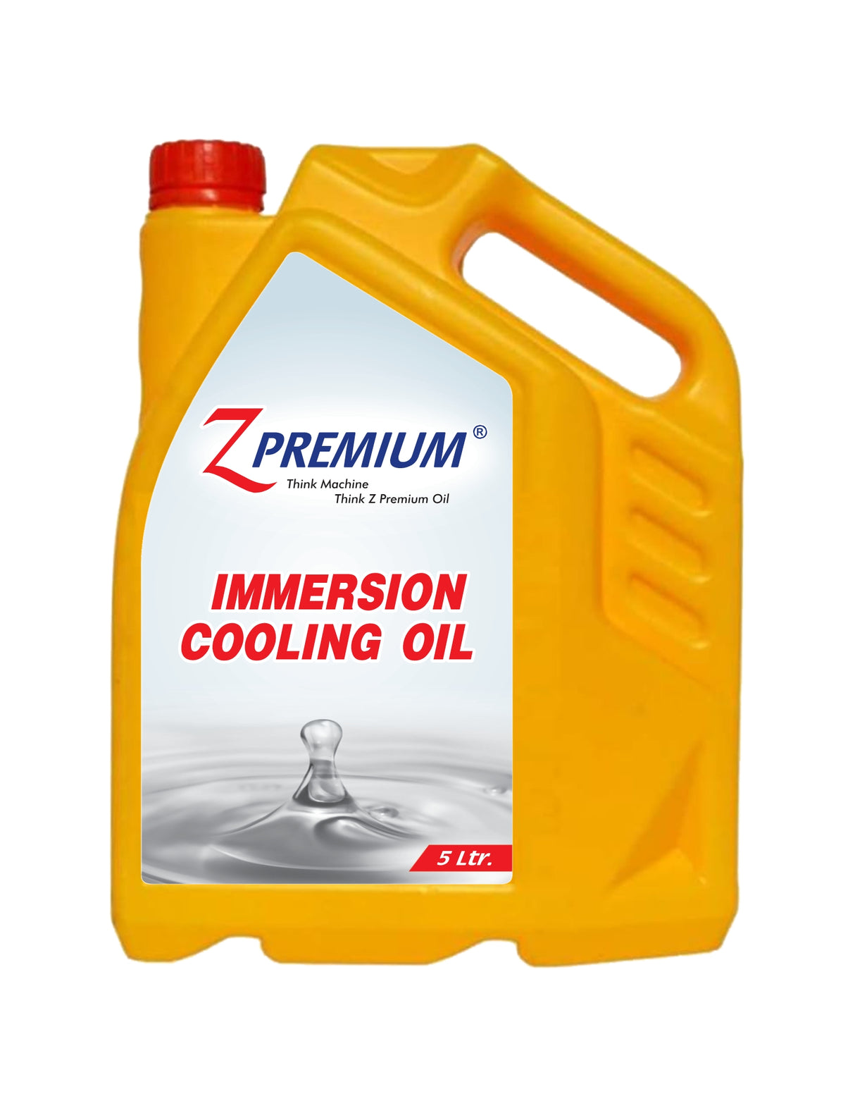 Yellow container of Z Premium immersion cooling oil
