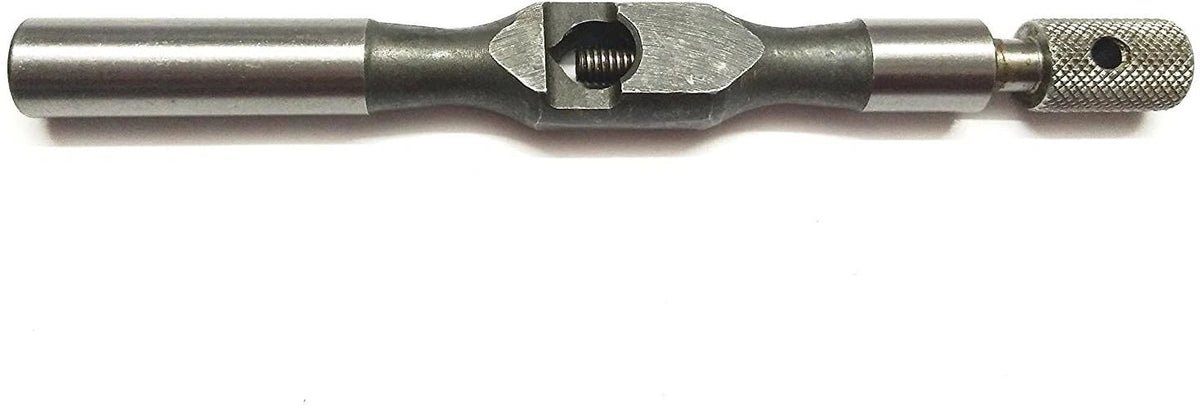 Straight tap wrench tool with adjustable screw handle