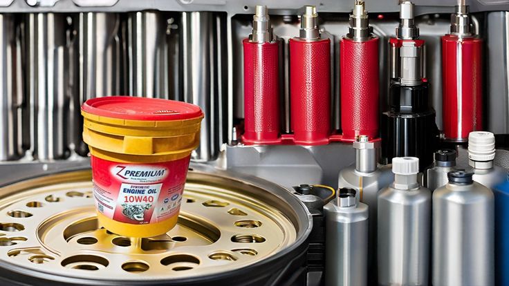 Oil filter and oil container