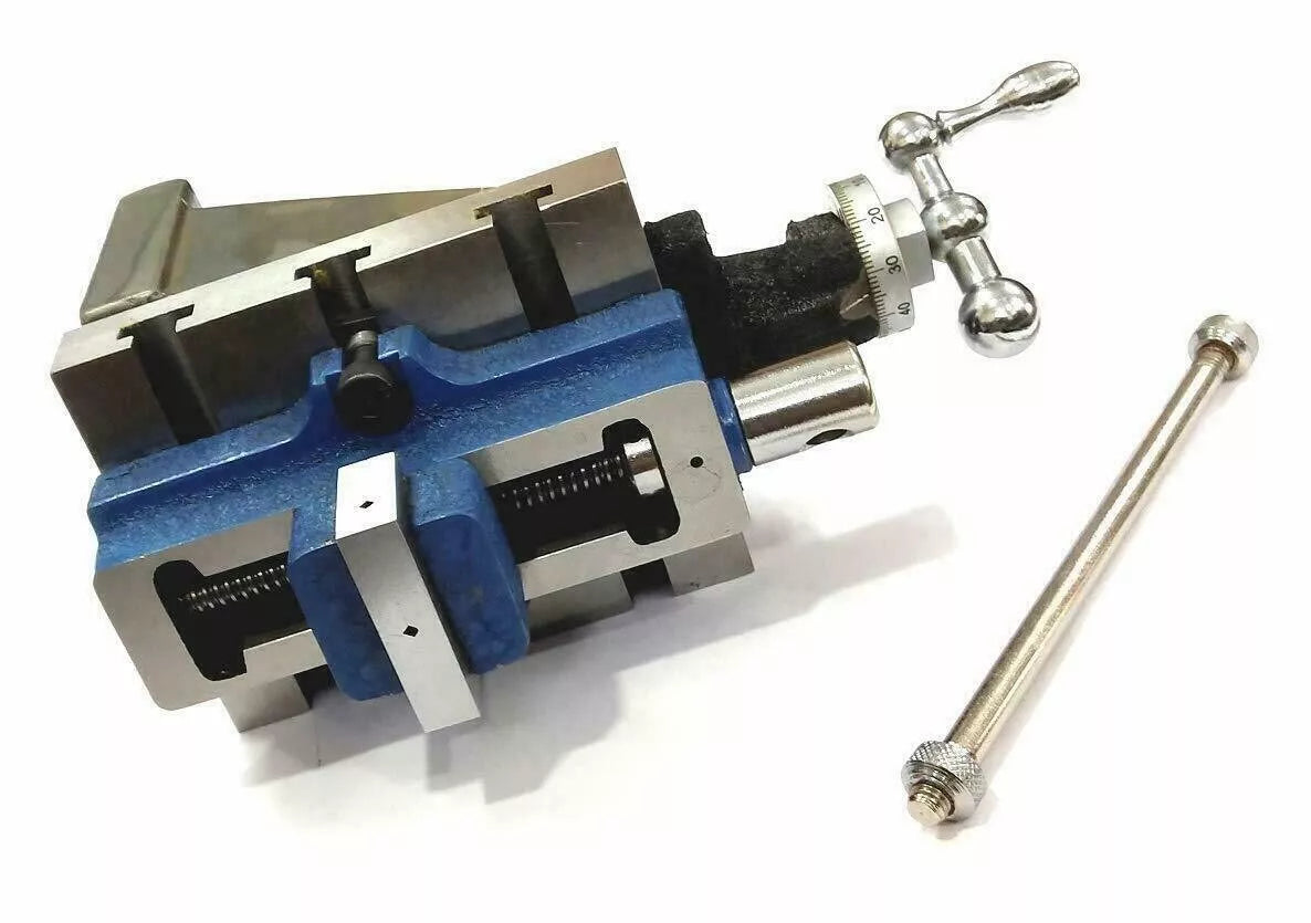 Adjustable angle milling machine vise
