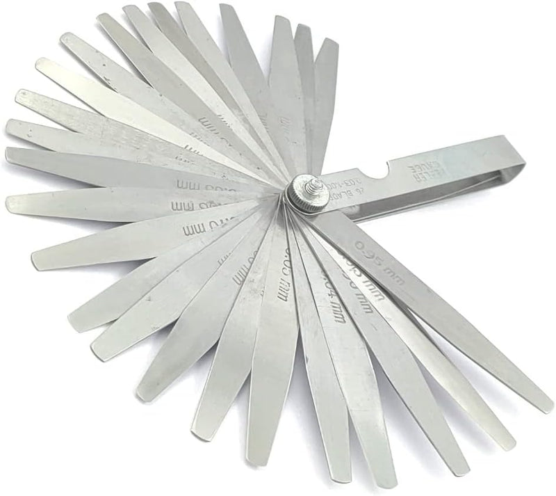 Feeler Gauge Metric Size Stainless Steel Precision Multi Blades Hand Tool Lathe