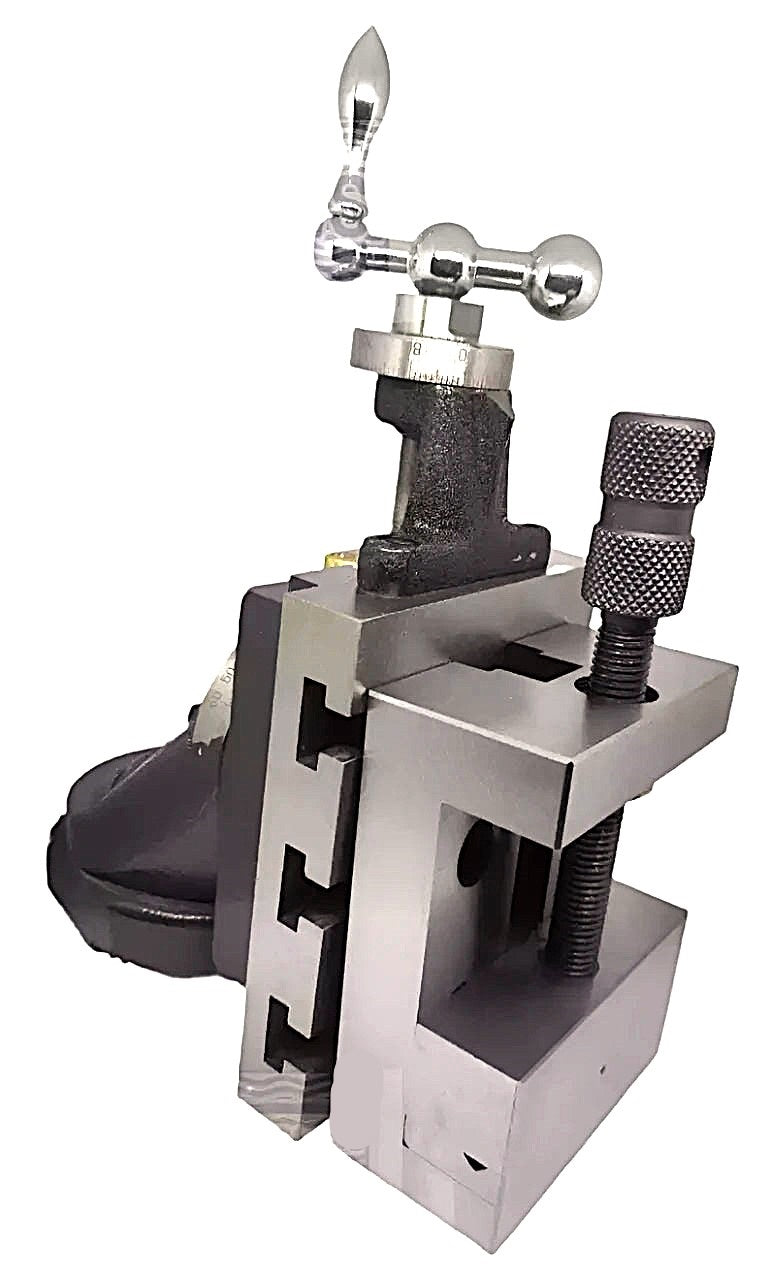 vertical milling slide for mini lathe with swivel base and steel vice