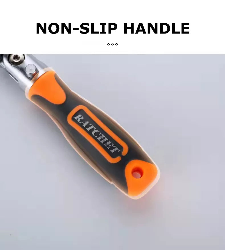 Ergonomic Non-Slip Ratchet Wrench Handle