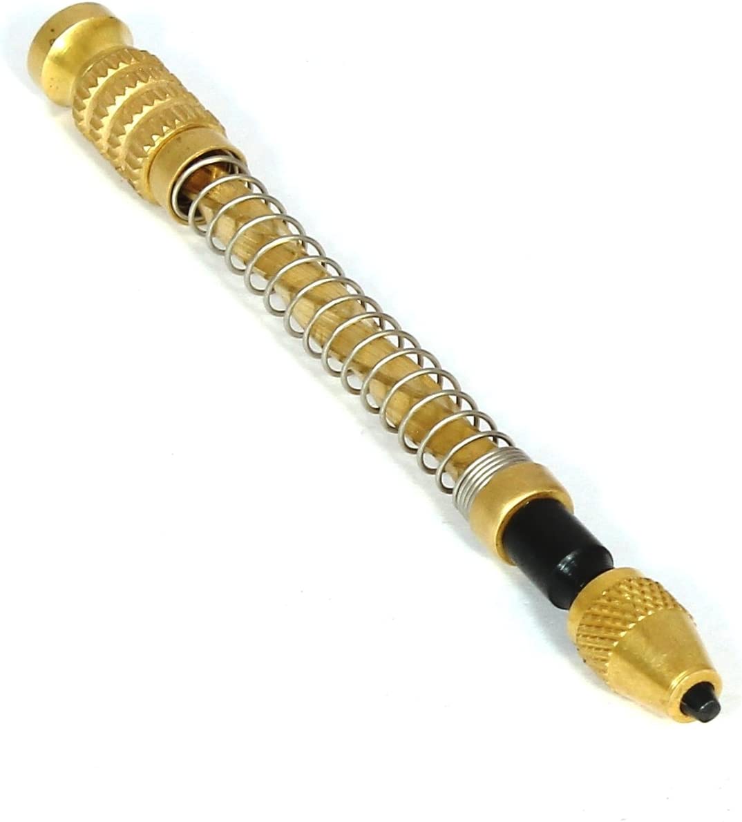 Brass tool with coiled spring