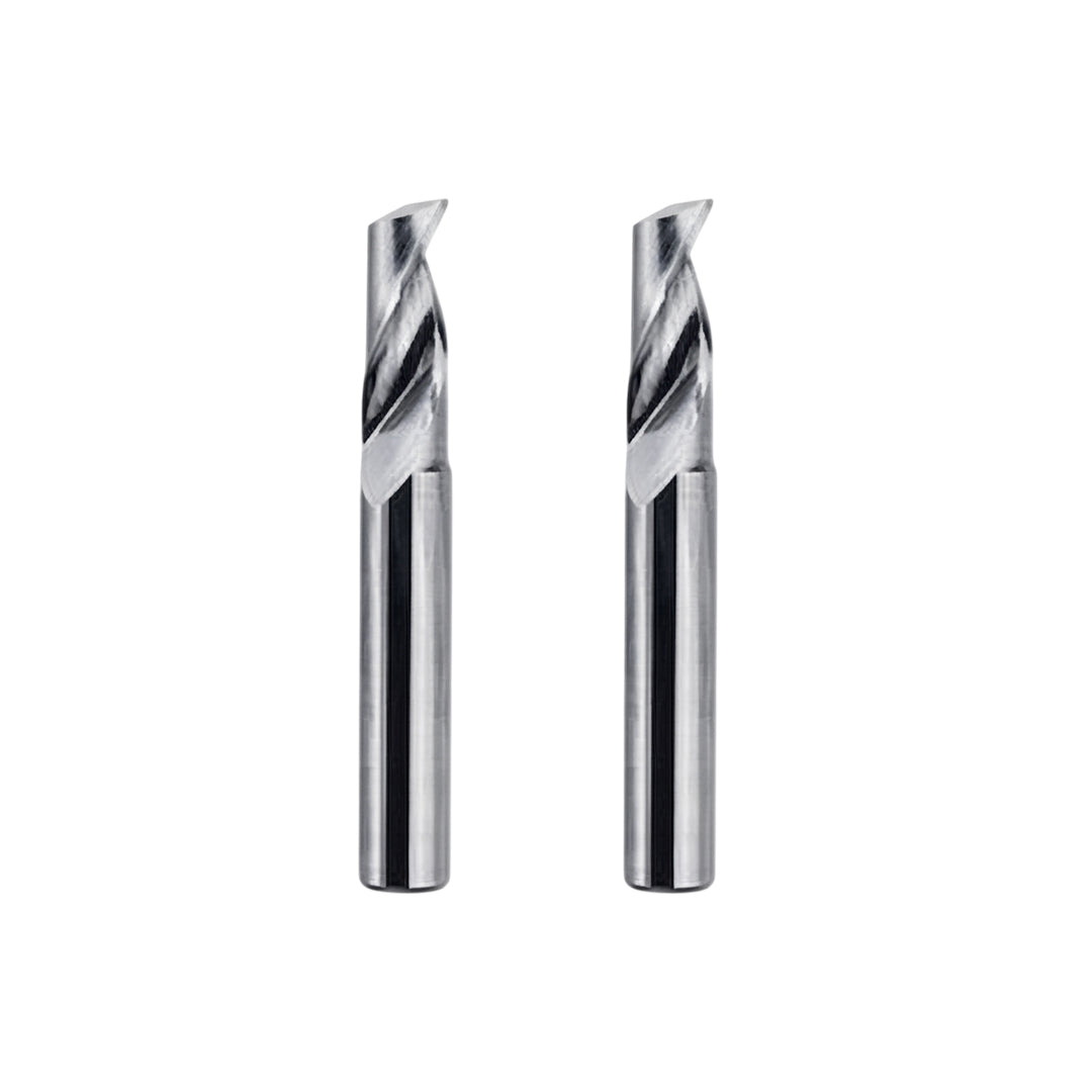 Two flute spiral CNC router bits