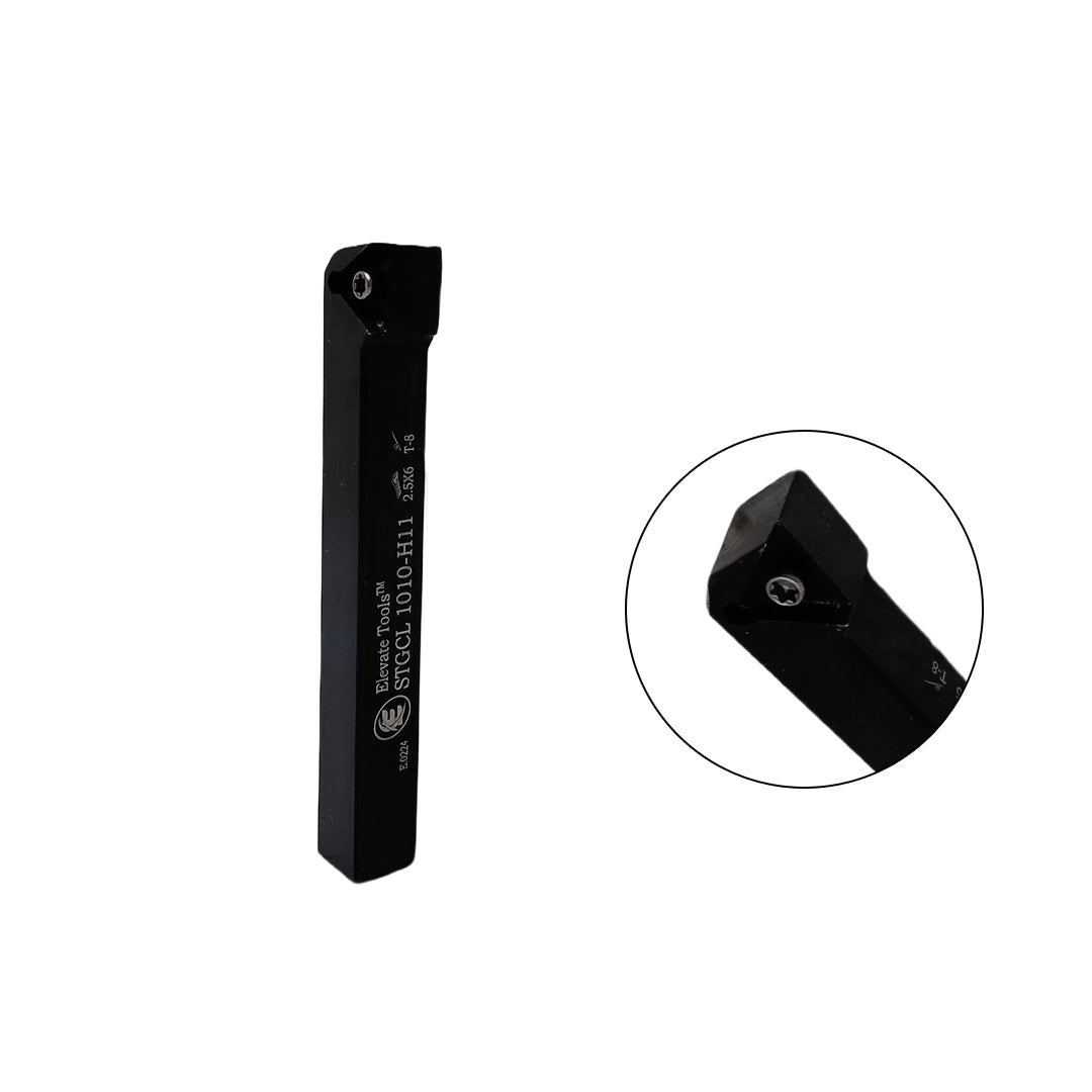 Black metal lathe tool holder