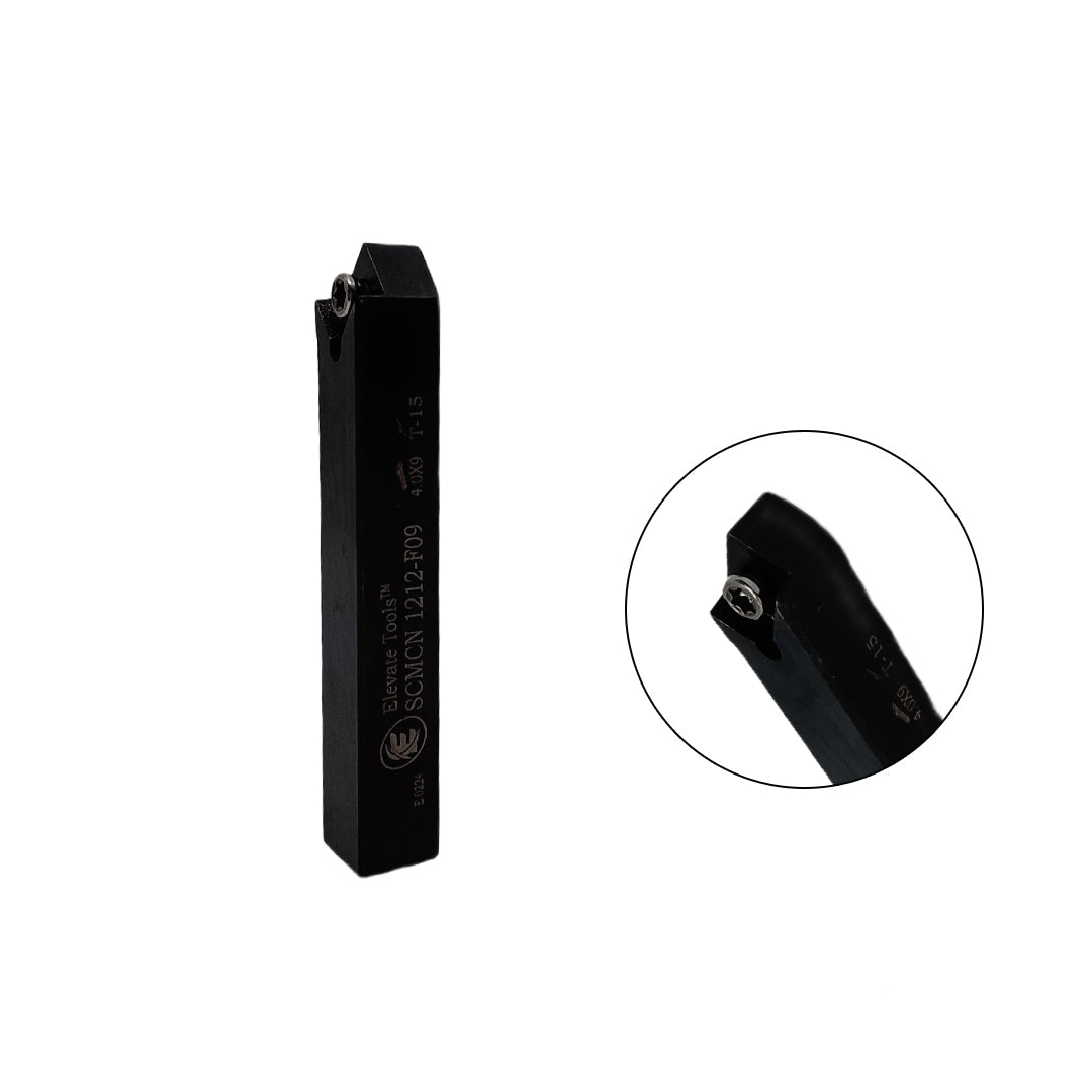 Black metal lathe tool holder