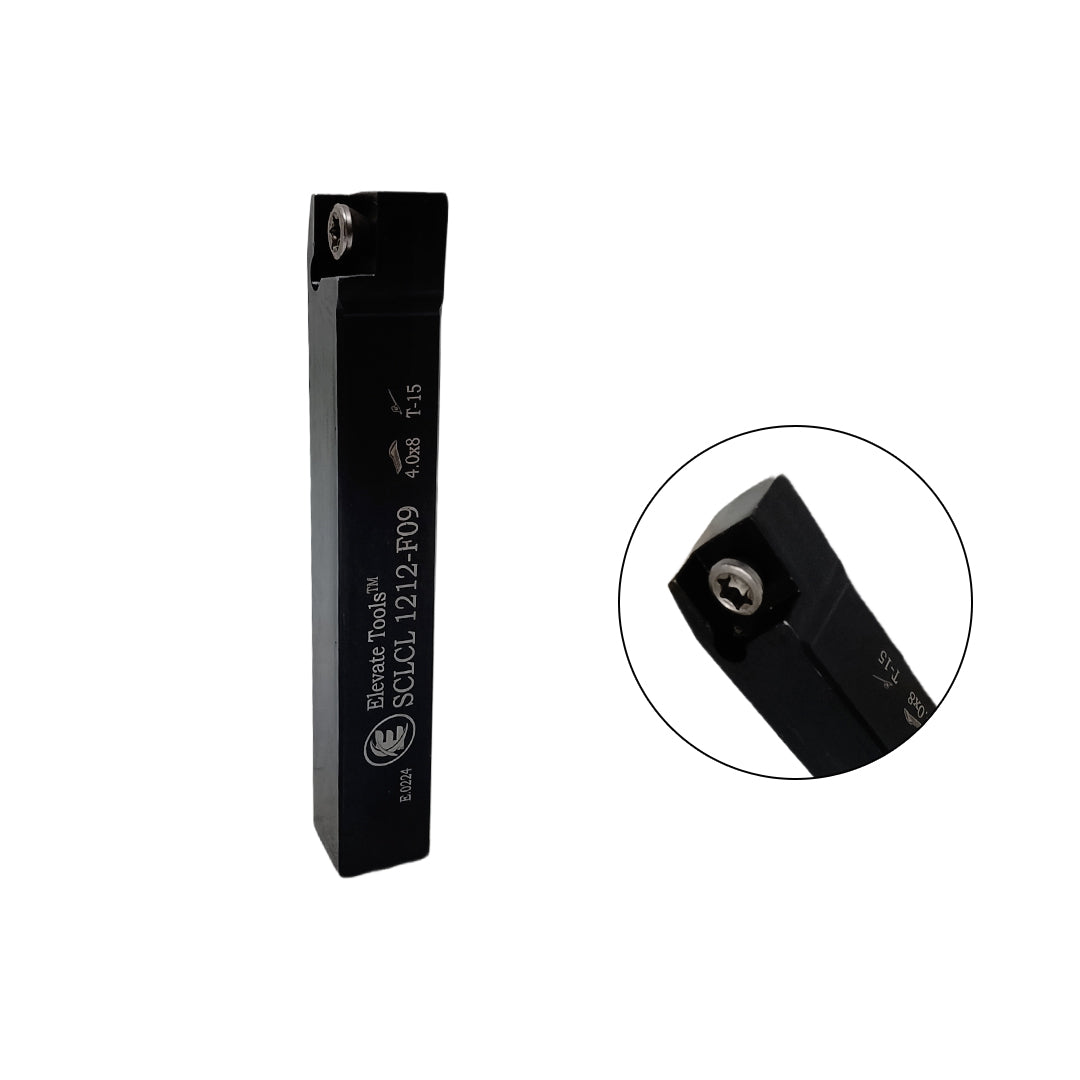 Black metal lathe tool holder