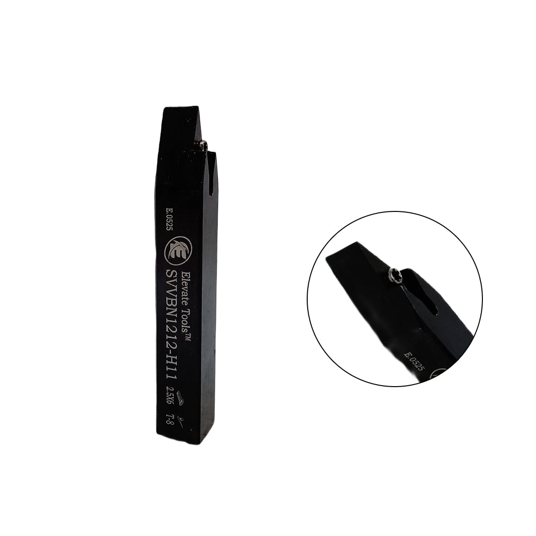 Black metal lathe tool