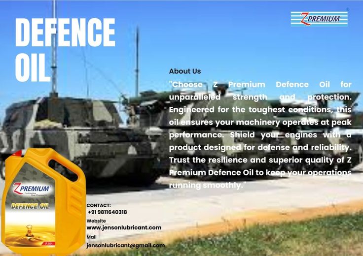 Advertisement for Z Premium Defence Oil