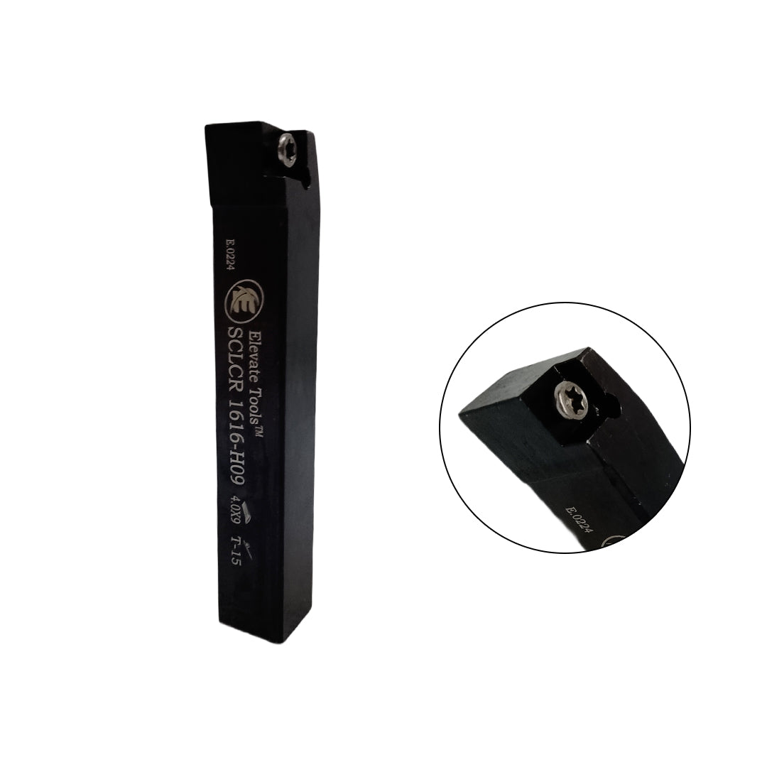 Black metal lathe tool holder