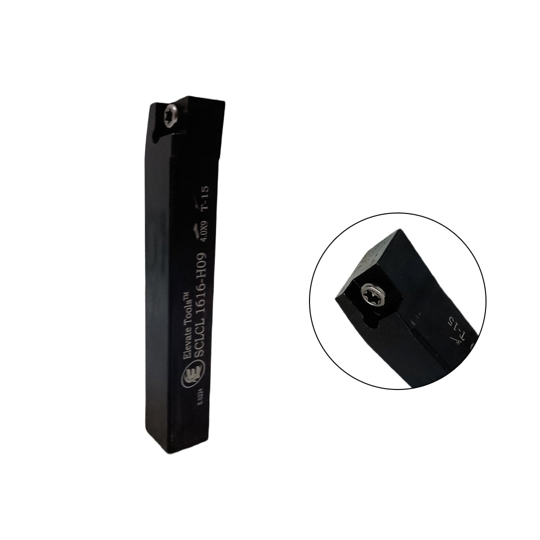 Black metal lathe tool