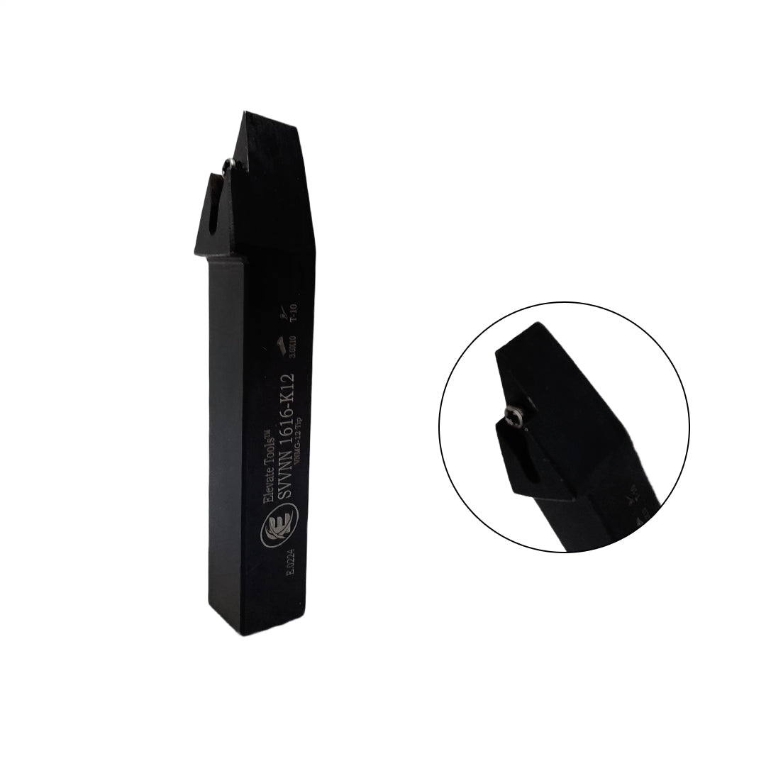 Black metal lathe tool holder