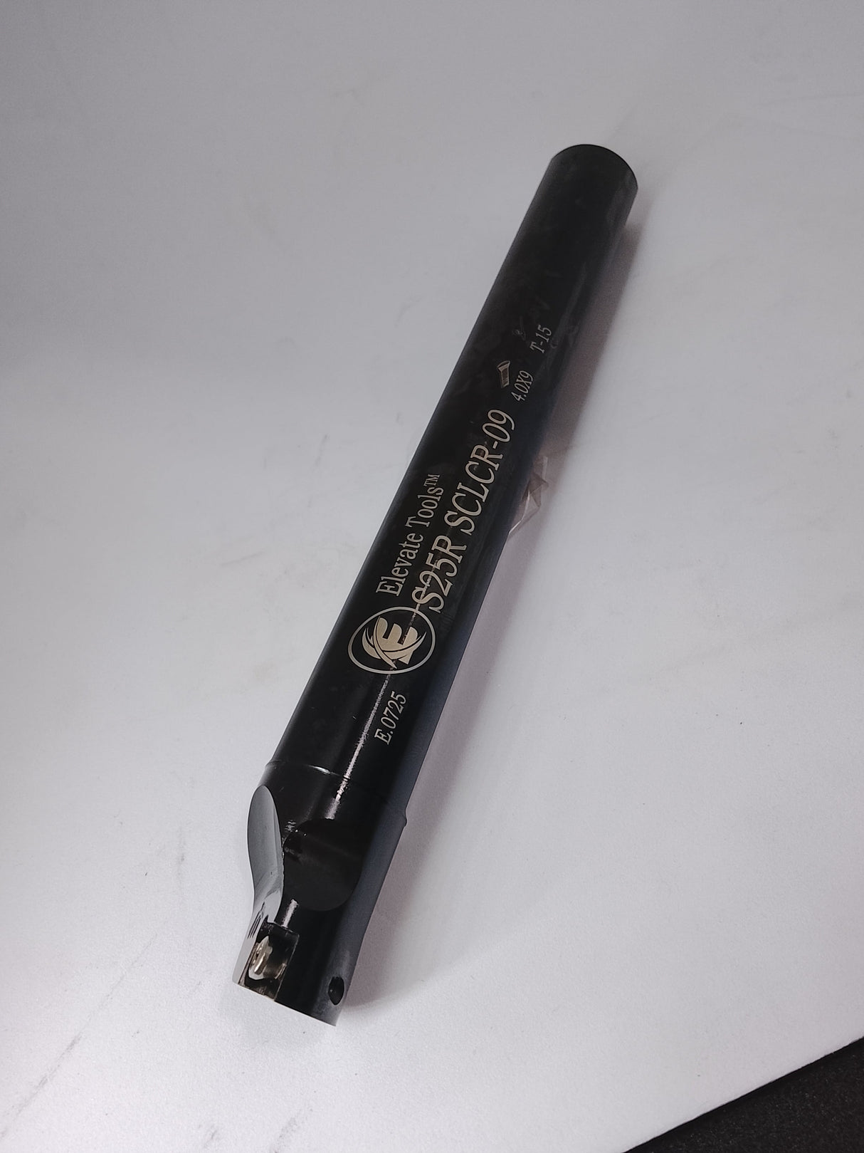 Black cylindrical object