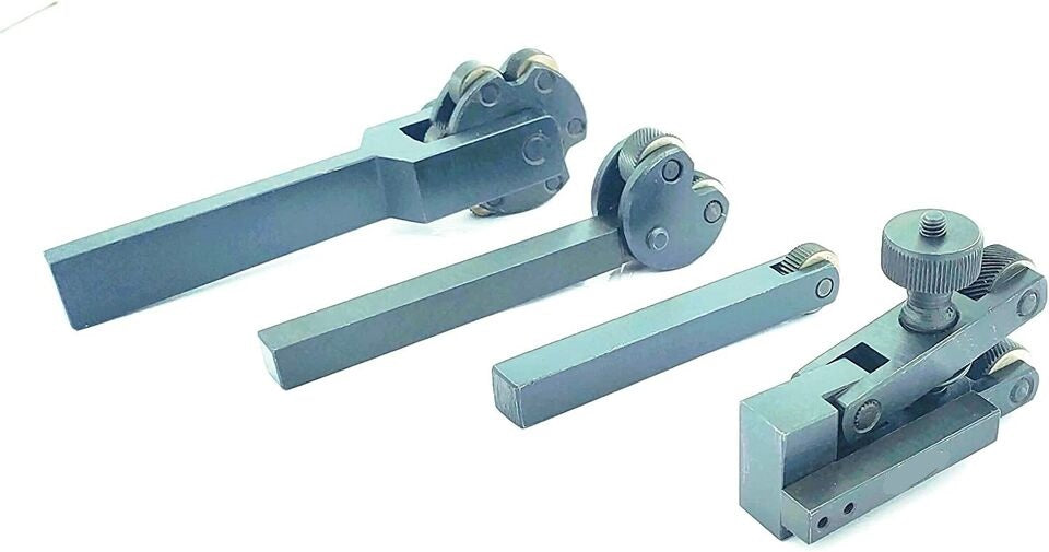 four metal knurling tools
