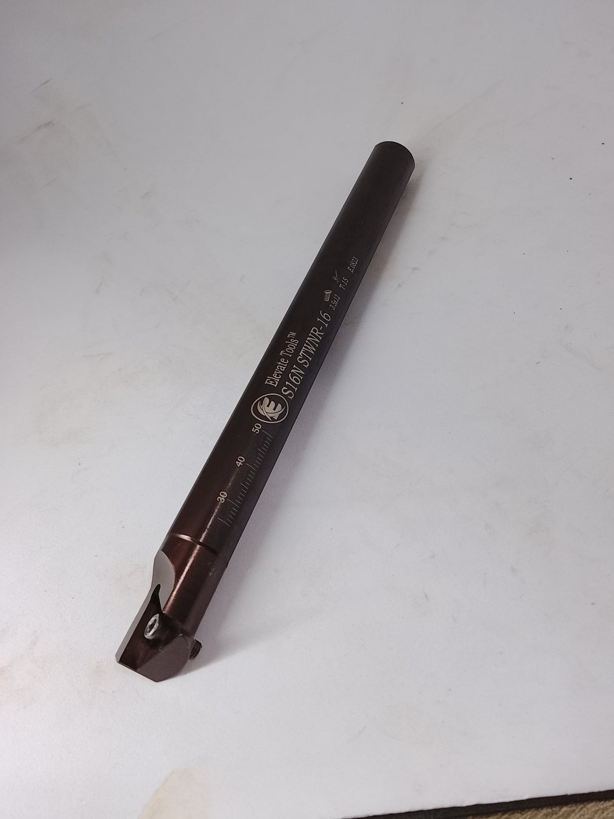 Black cylindrical object