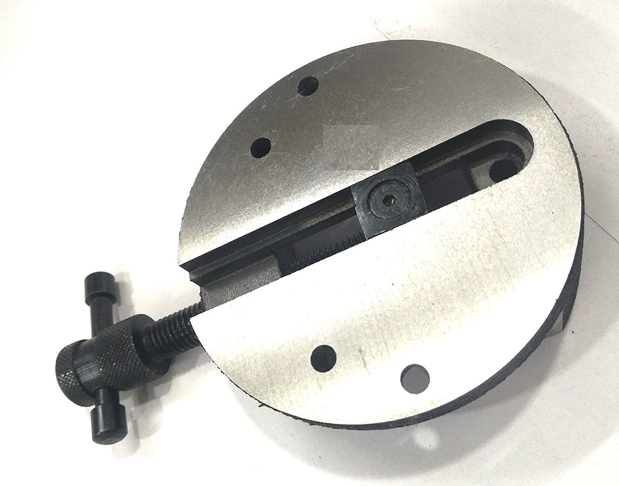 Bottom view of circular vise