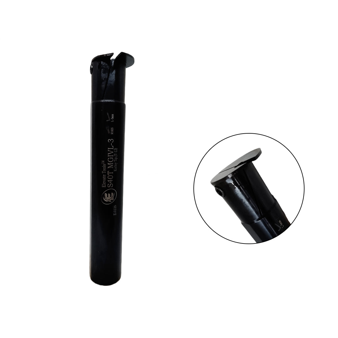Black metal lathe tool