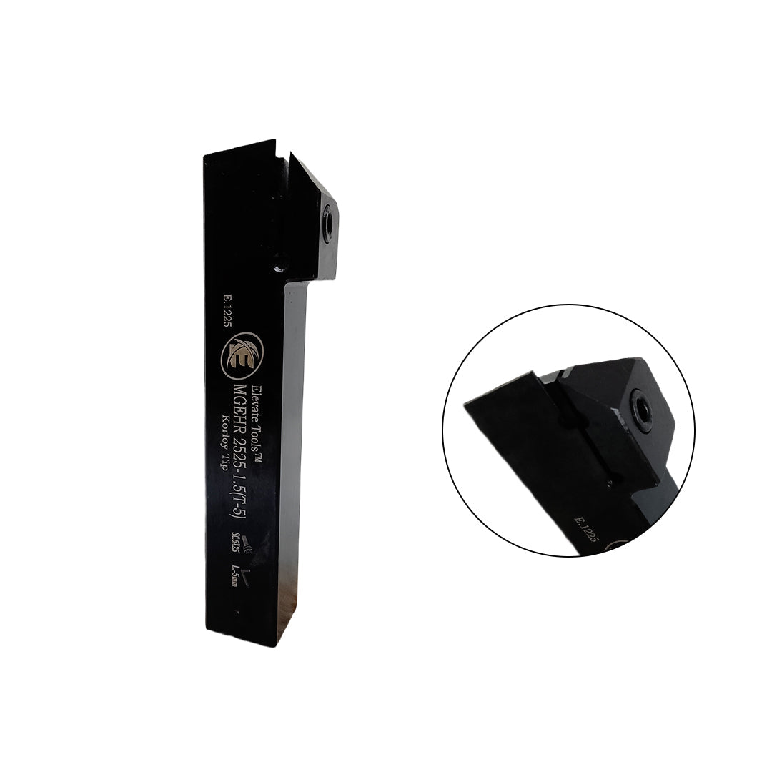 Black metal lathe tool