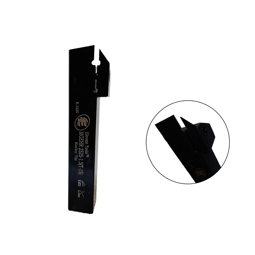 Black metal lathe tool