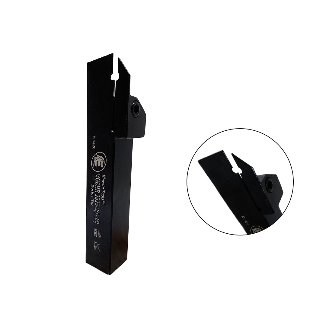 Black metal lathe tool