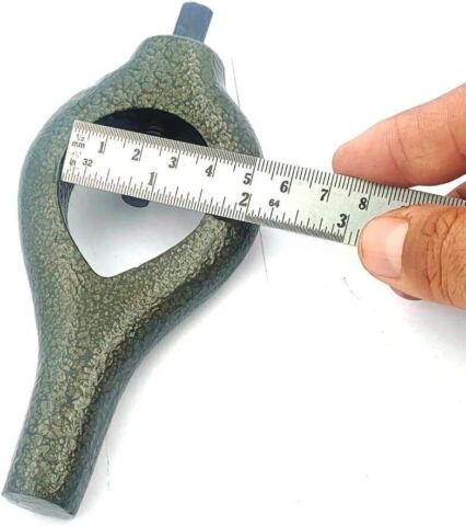Lathe carrier dog measured