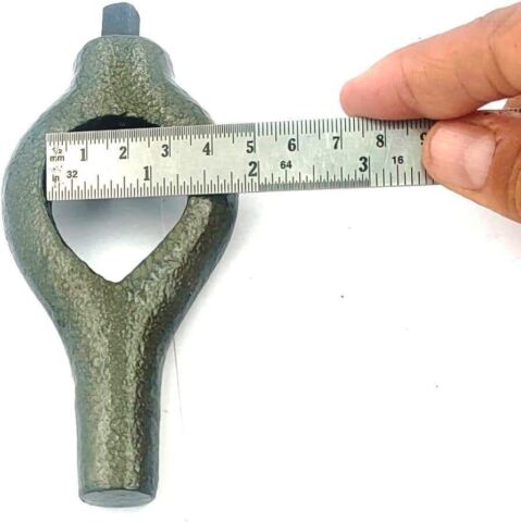 Lathe carrier dog measured