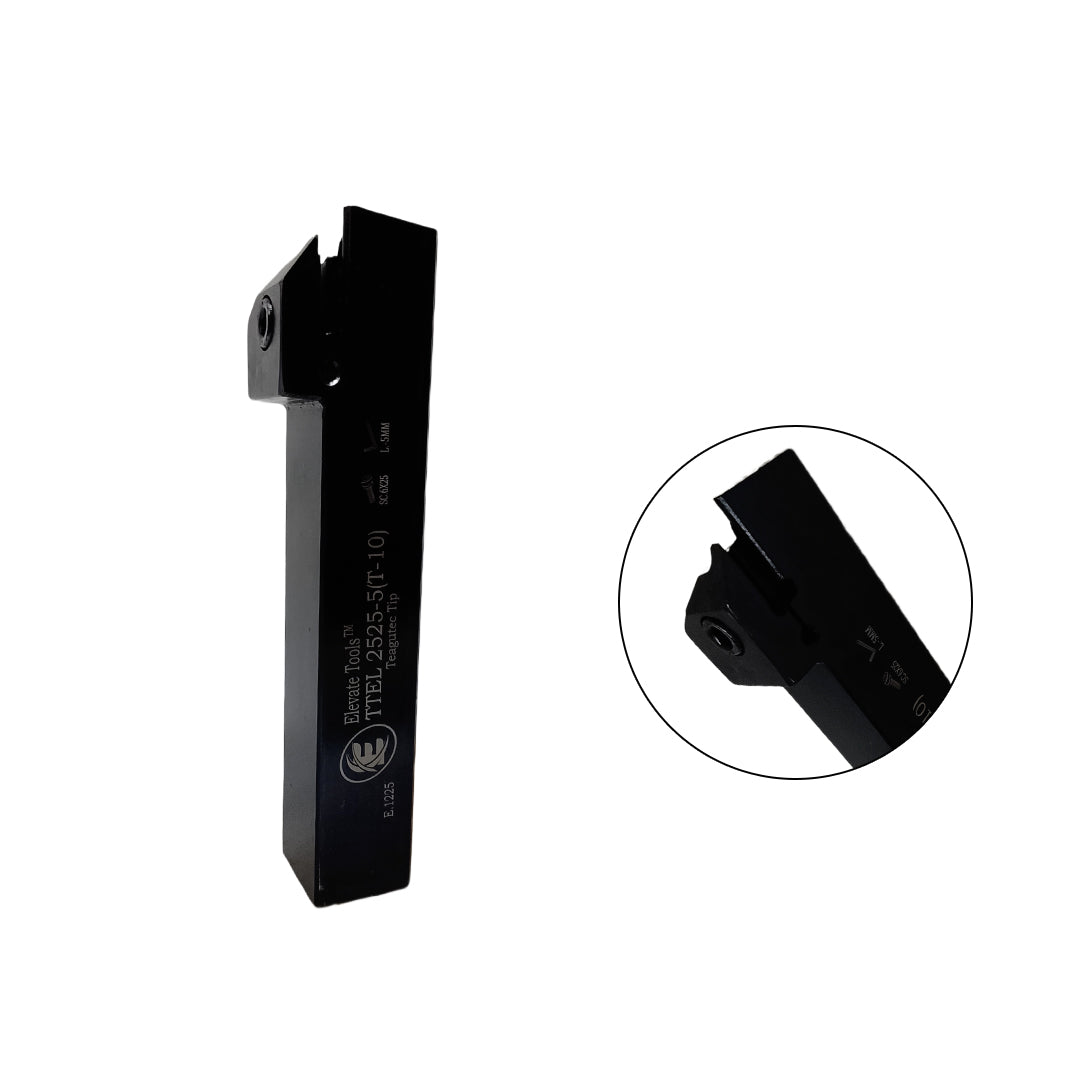 Black metal lathe tool